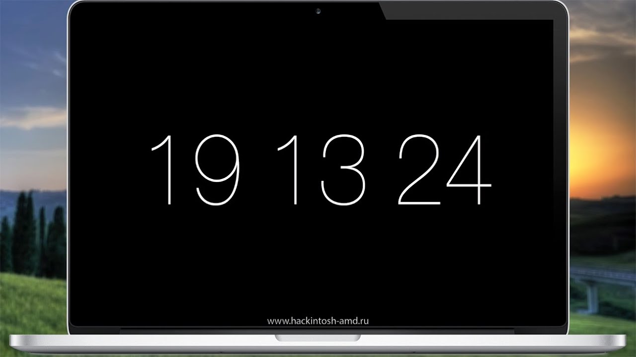 mac screensaver clock